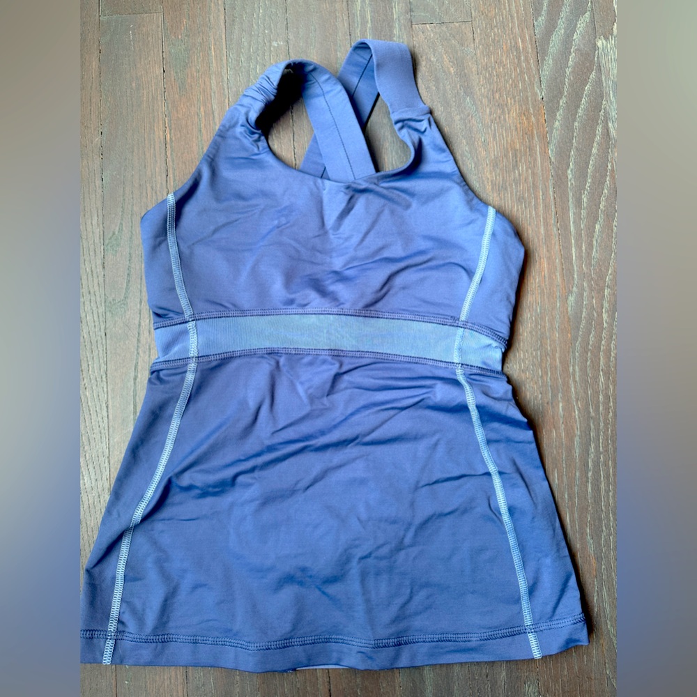 lululemon athletica Blue Tank Top